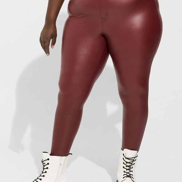 TORRID Full Length Signature Waist Faux Leather Pocket Legging NWOT - Picture 12 of 16